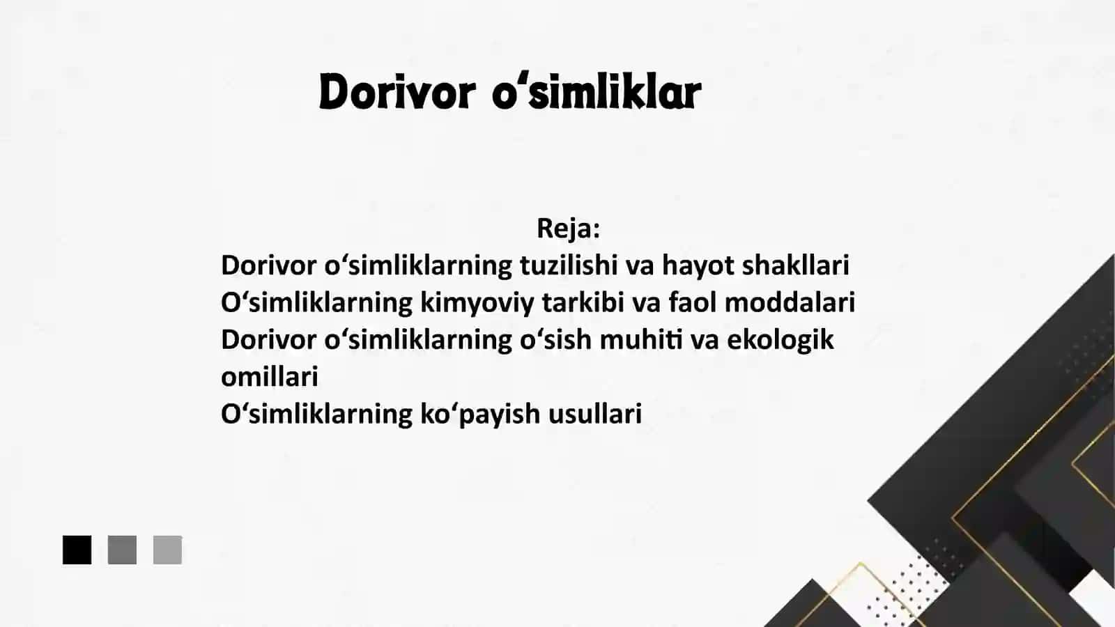 Dorivor o‘simliklar 2