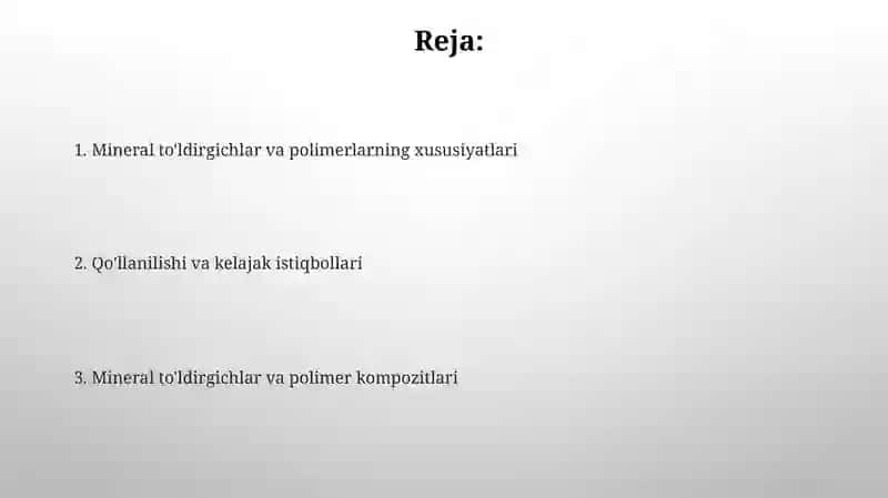 Mineral kukunlar va polimerlar 2