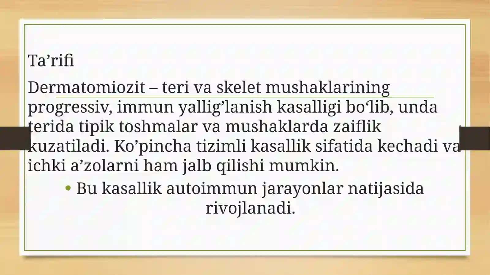 Dermatomiozit kasalligi 2