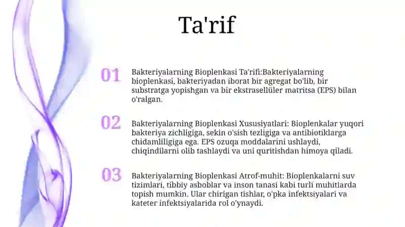 Bakteriyalarning Bioplenkasi 2