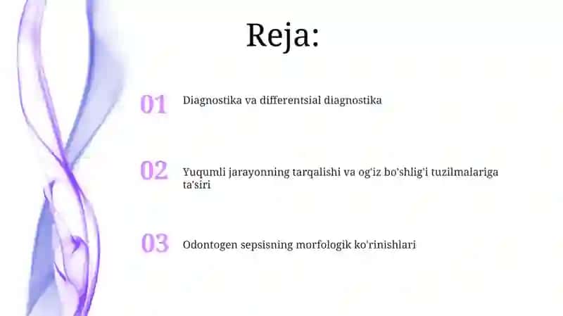 Odontogen sepsis morfologik ko’rinishlari 2