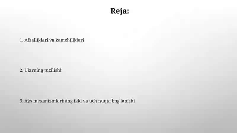 Osma mexanizmlar 2