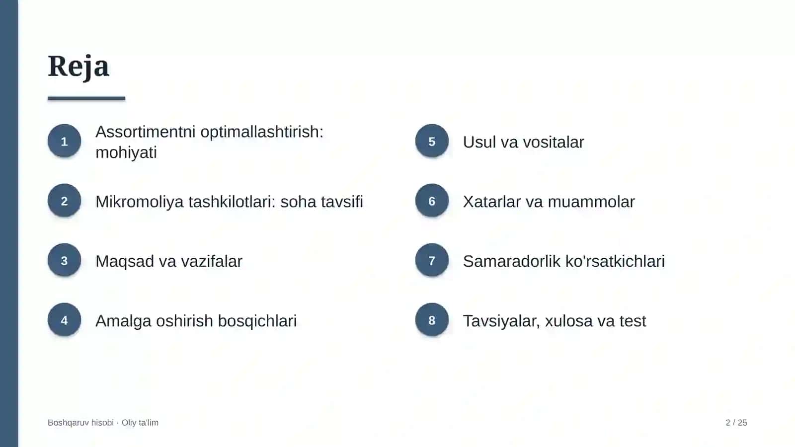 mikromoliya tashkilotlarida mahsulot assortimentini optimallashtirish 4992 2