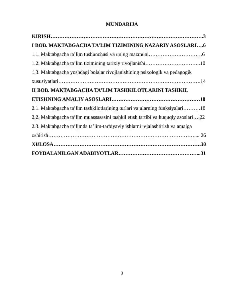 MAKTABGACHA TA’LIM MENEJMENTI 2