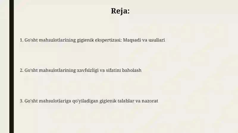Go'sht mahsulotlari ekspertizasi 2