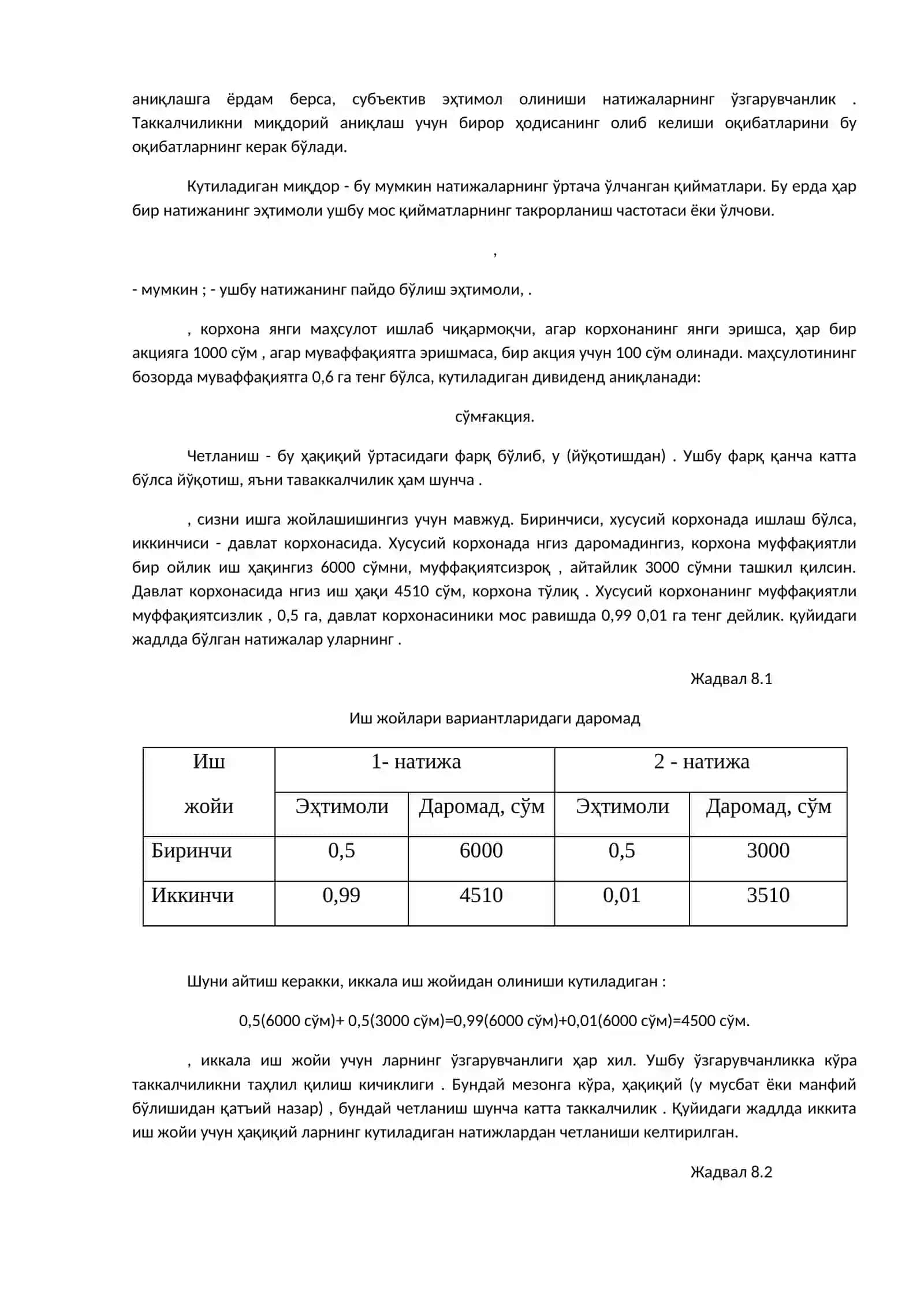 Таваккалчиликка бўлган муносабатлар 2