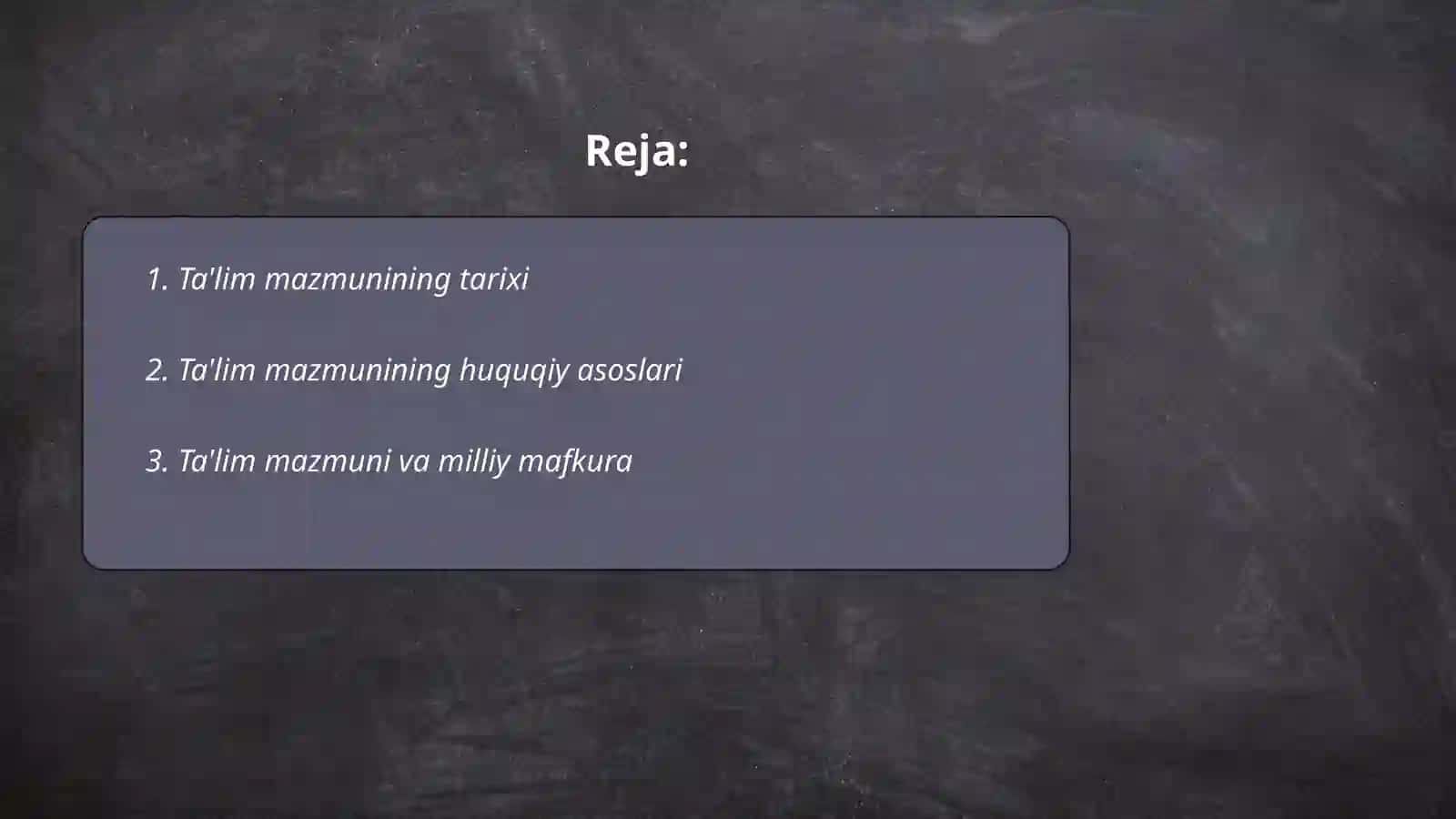 Ta'lim mazmuni 2