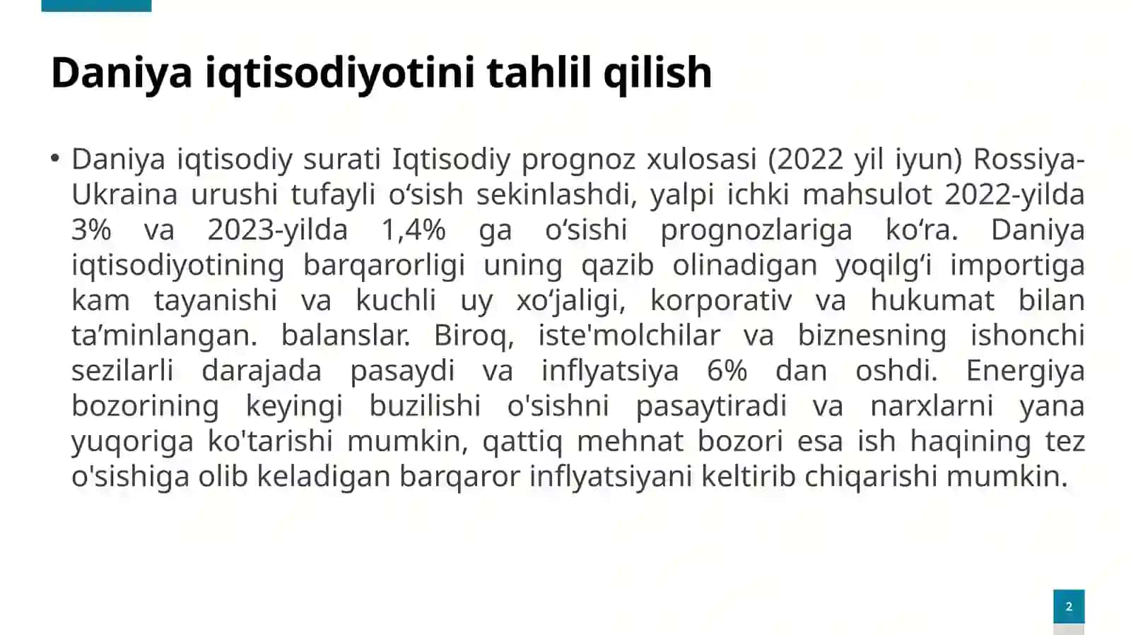 Daniyaiqtisodiyotinitahlil qilish 2