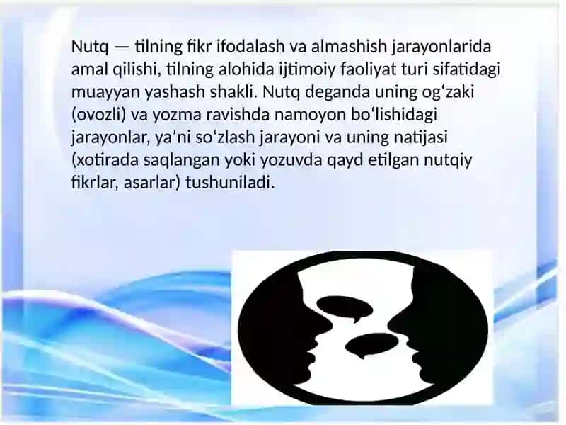Nutqning psixologik tasnifi 2