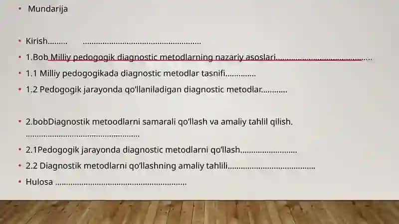 Milliy pedogogika ning diagnostic metodlari 2