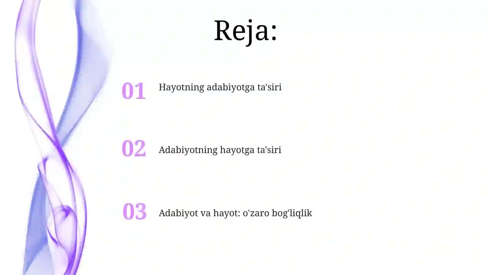 Adabiyot va hayot: o'zaro bog'liqlik 2