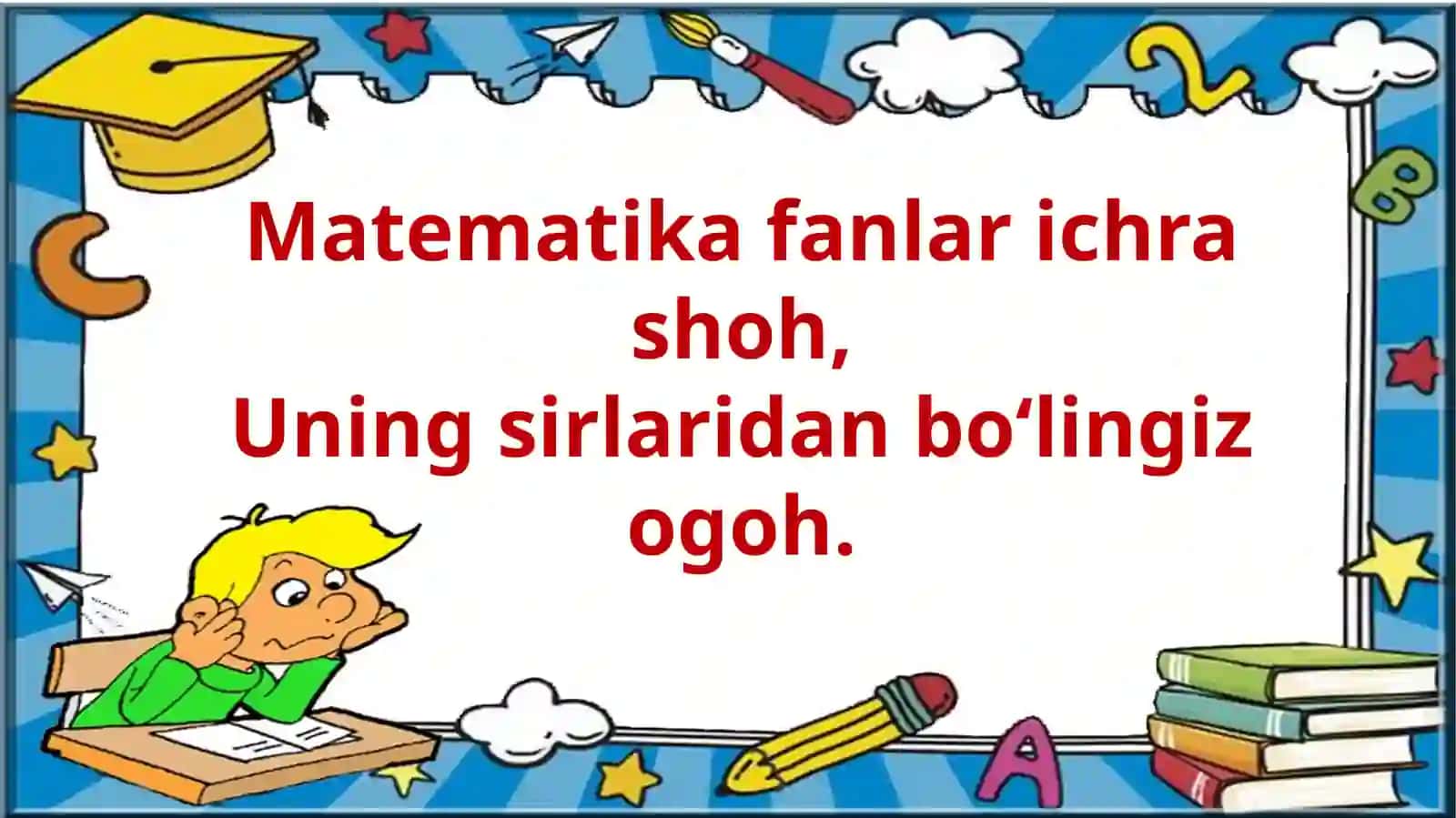 Matematika fanlar ichra shoh 2