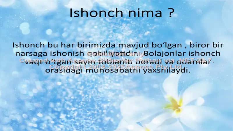 Ishonch va Vatan sevgisi 2