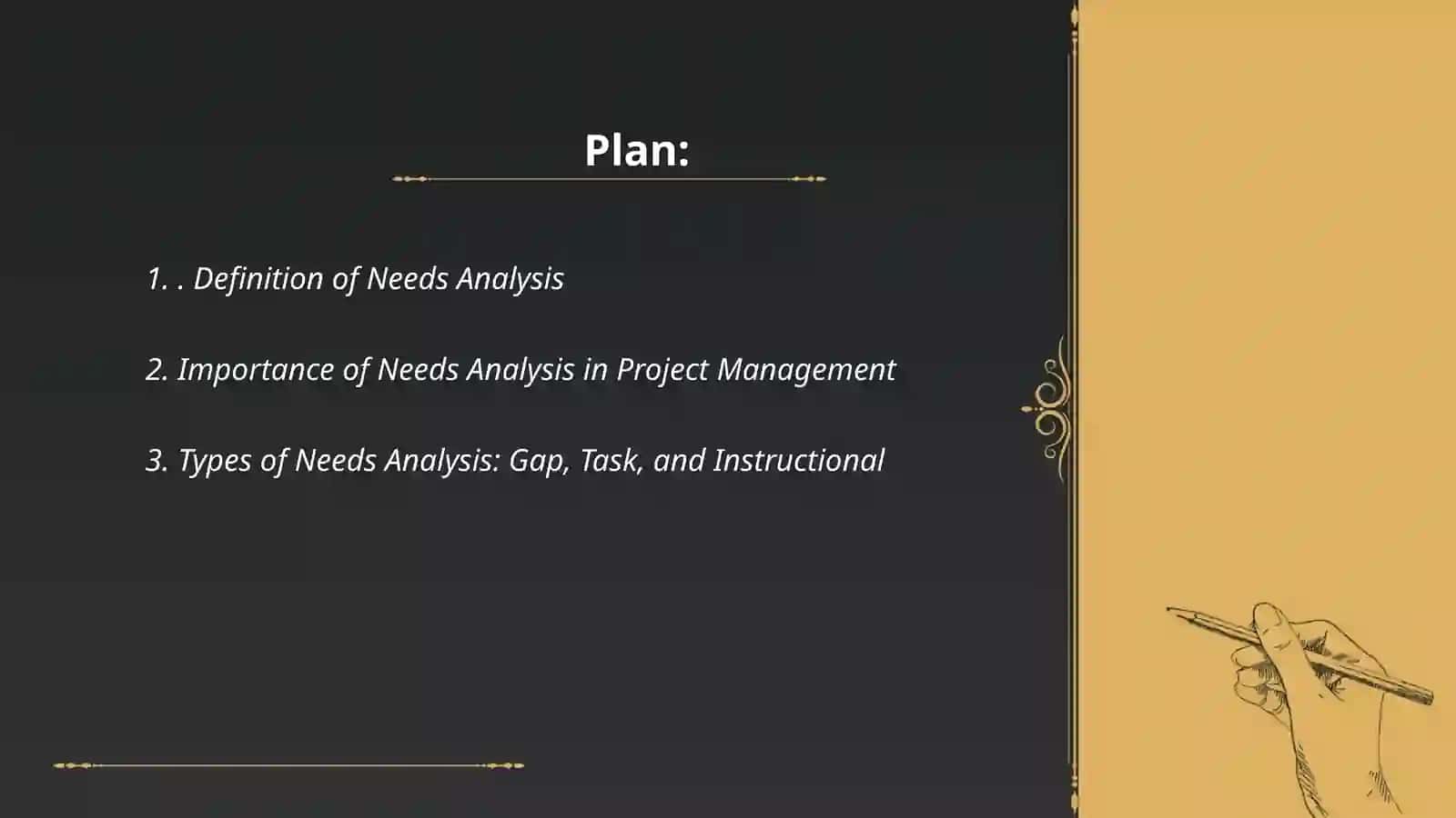 Needs Analysis Definition and Development 2