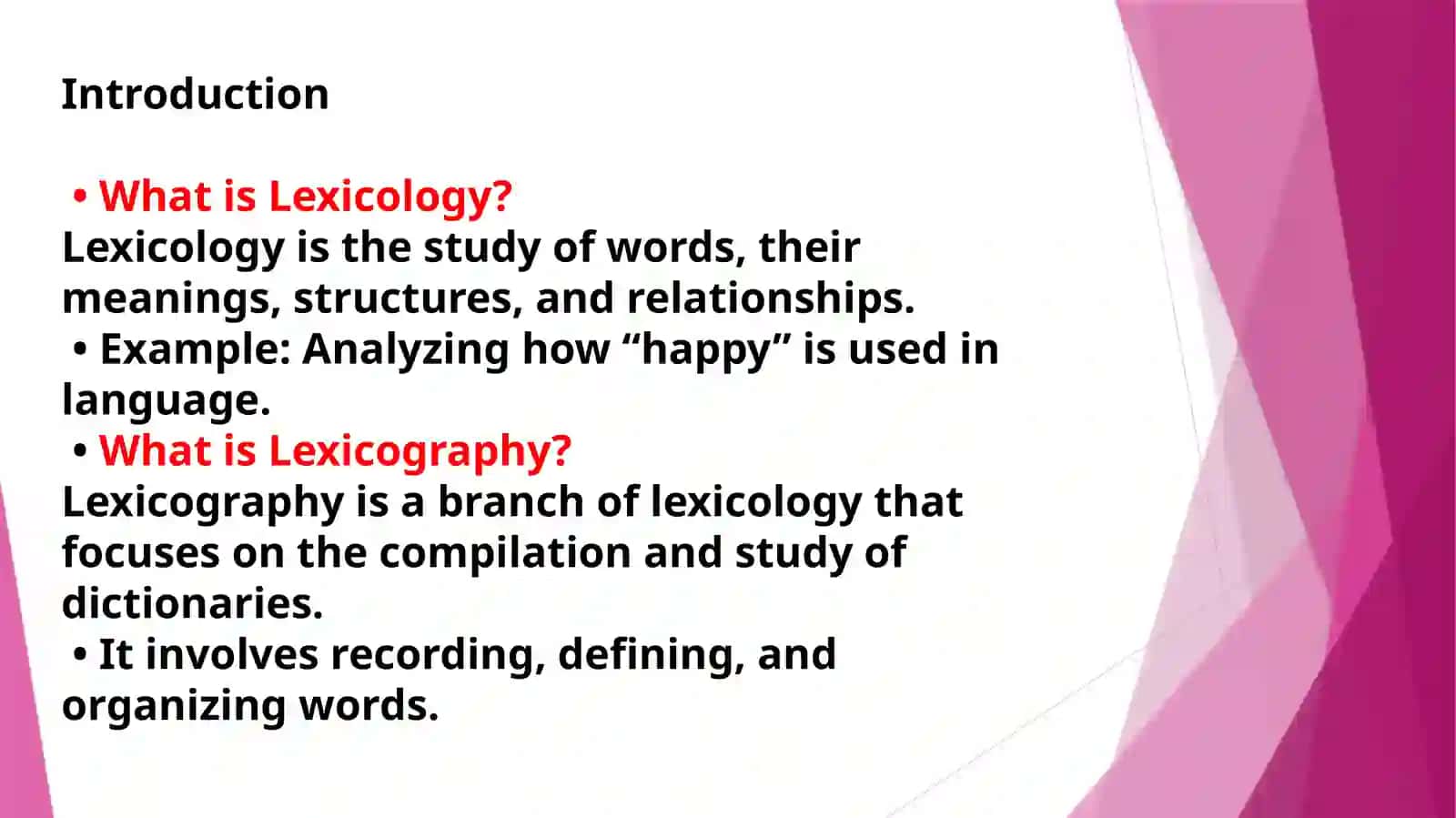 Lexicography as a Branch of Lexicology and Types of Dictionaries 2