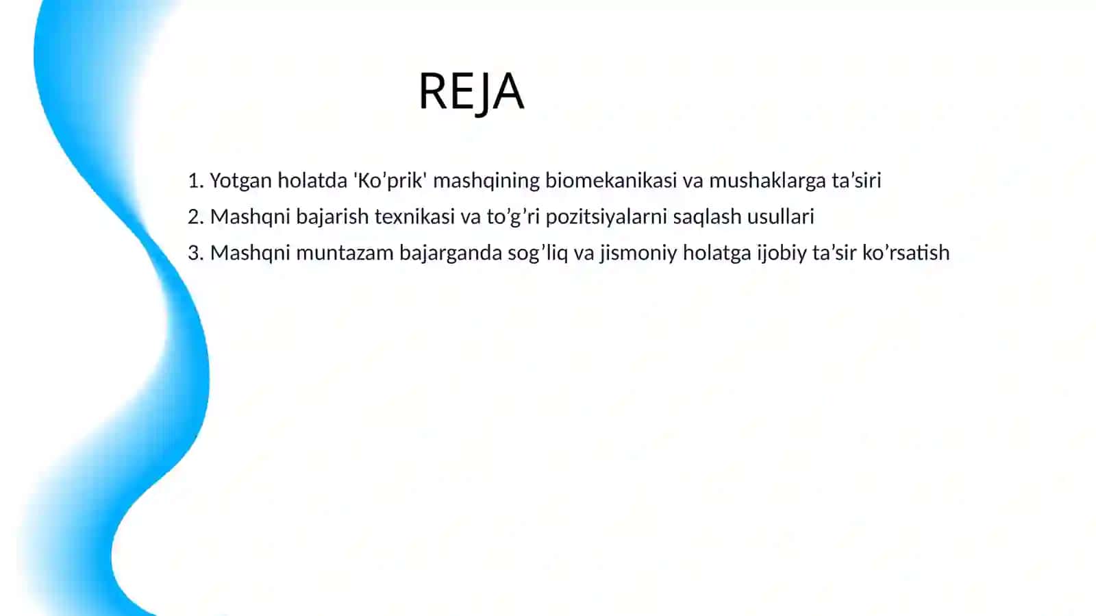 YOTGAN HOLATDA “KO’PRIK” 2