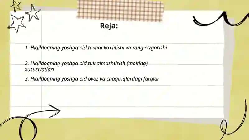 Hiqildoqning yoshga oid xususiyatlarini keltiring 2