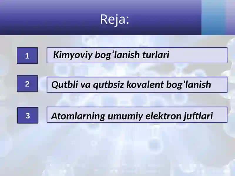 Kimyoviy bog‘lanish turlari 2