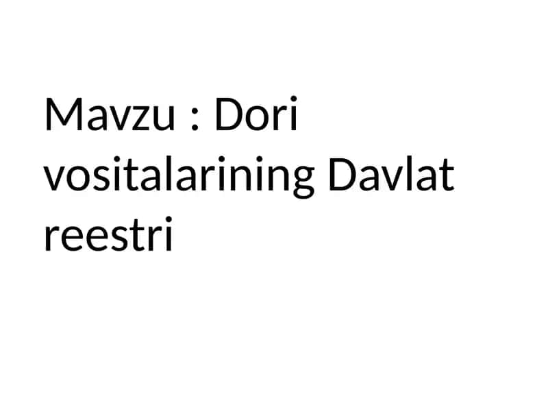 TTATermiz filiali D2310-agurux talabasi Egamov Komronning Farmakologiya fanidan mustaqilishi 2