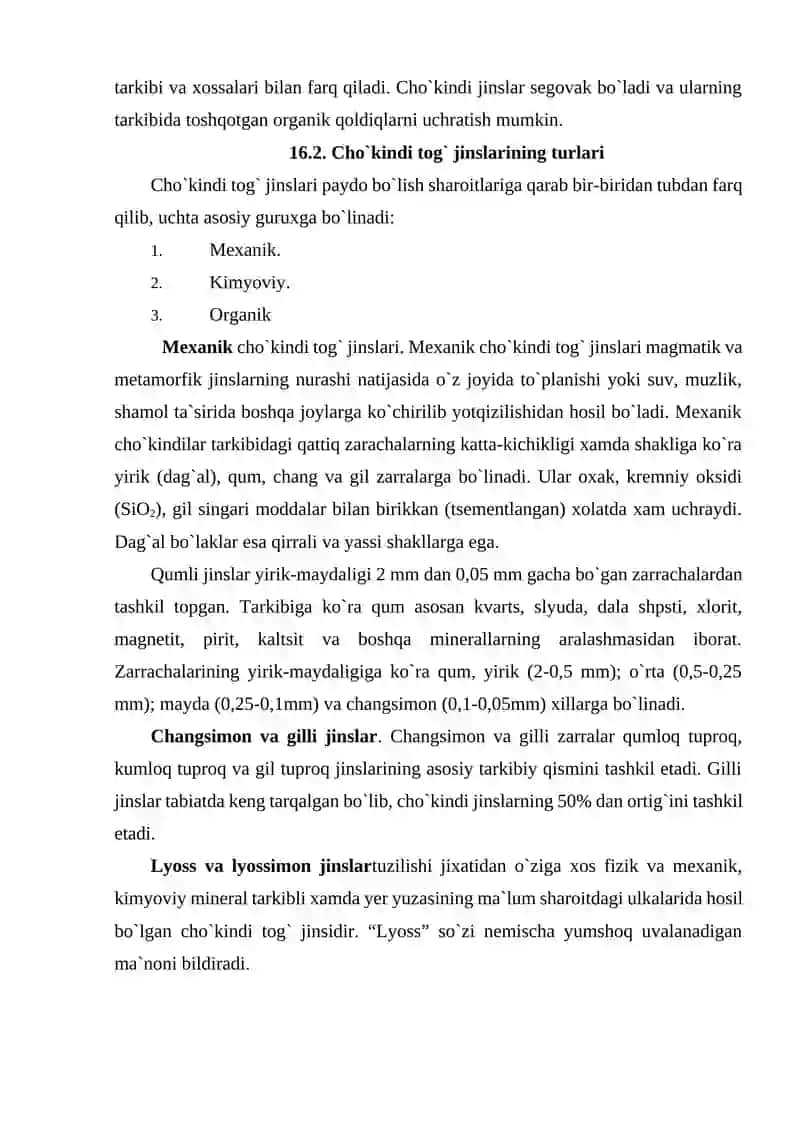 CHO`KINDI TOG` JINSLARI VA ULARNING TURLARI 2