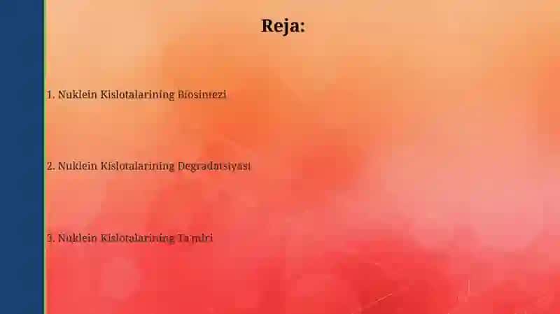 Nuklein kislotalar almashunivi 2