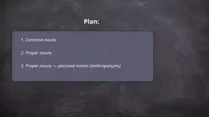 The classification of nouns 2