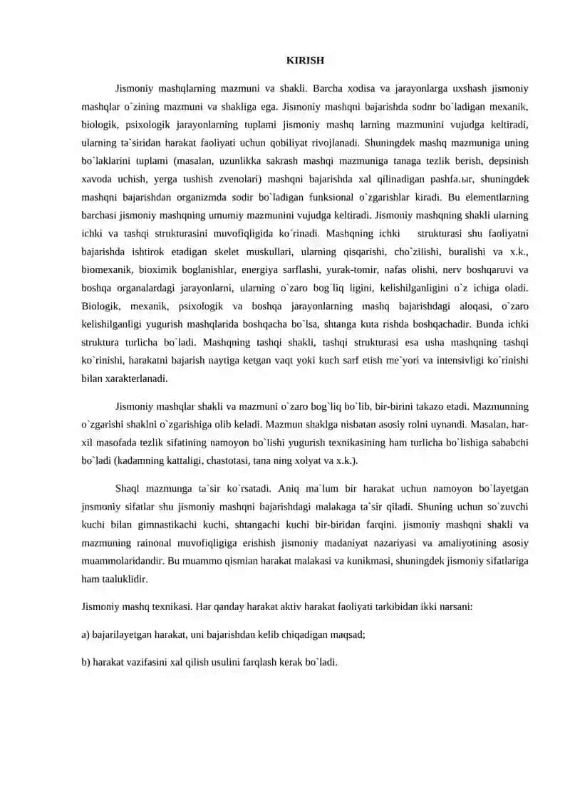 Jismoniy Tarbiya Darsi 2