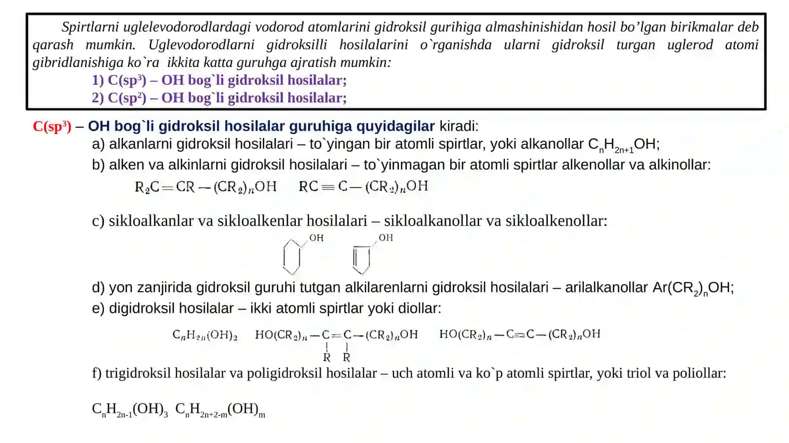 Kislorodli organik birikmalar 2