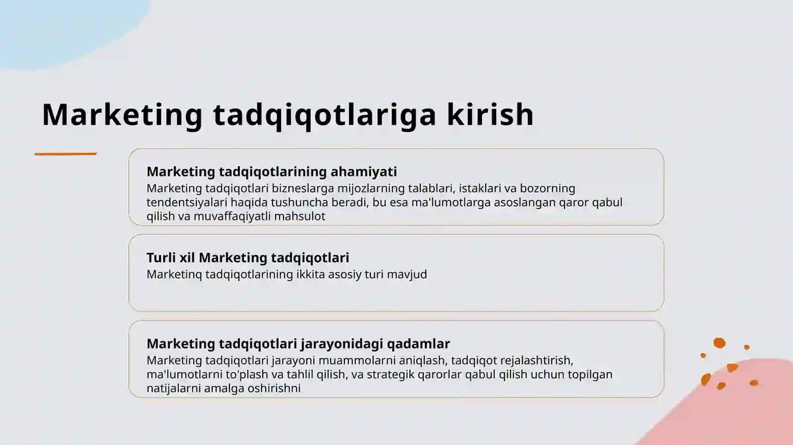 Marketing Tadqiqotlari 2