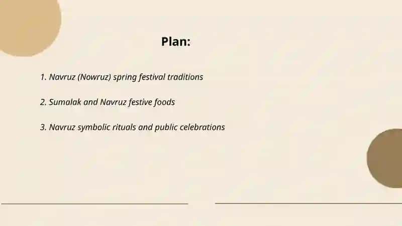 Navruz (Nowruz) spring festival traditions 2