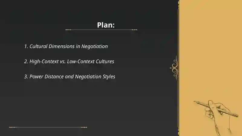 The influence of culture on negotiating 2