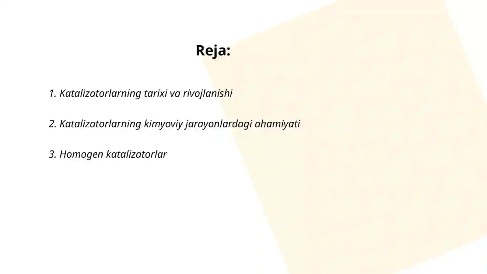 Katalizator haqidagi g‘oyalarning rivojlanishi 2