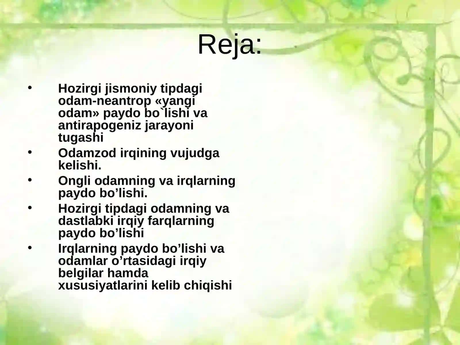 Irqlar va ularning vujudga kelishi 2