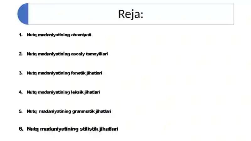 Nutq madaniyatini egallashning usul vayo`llari 2