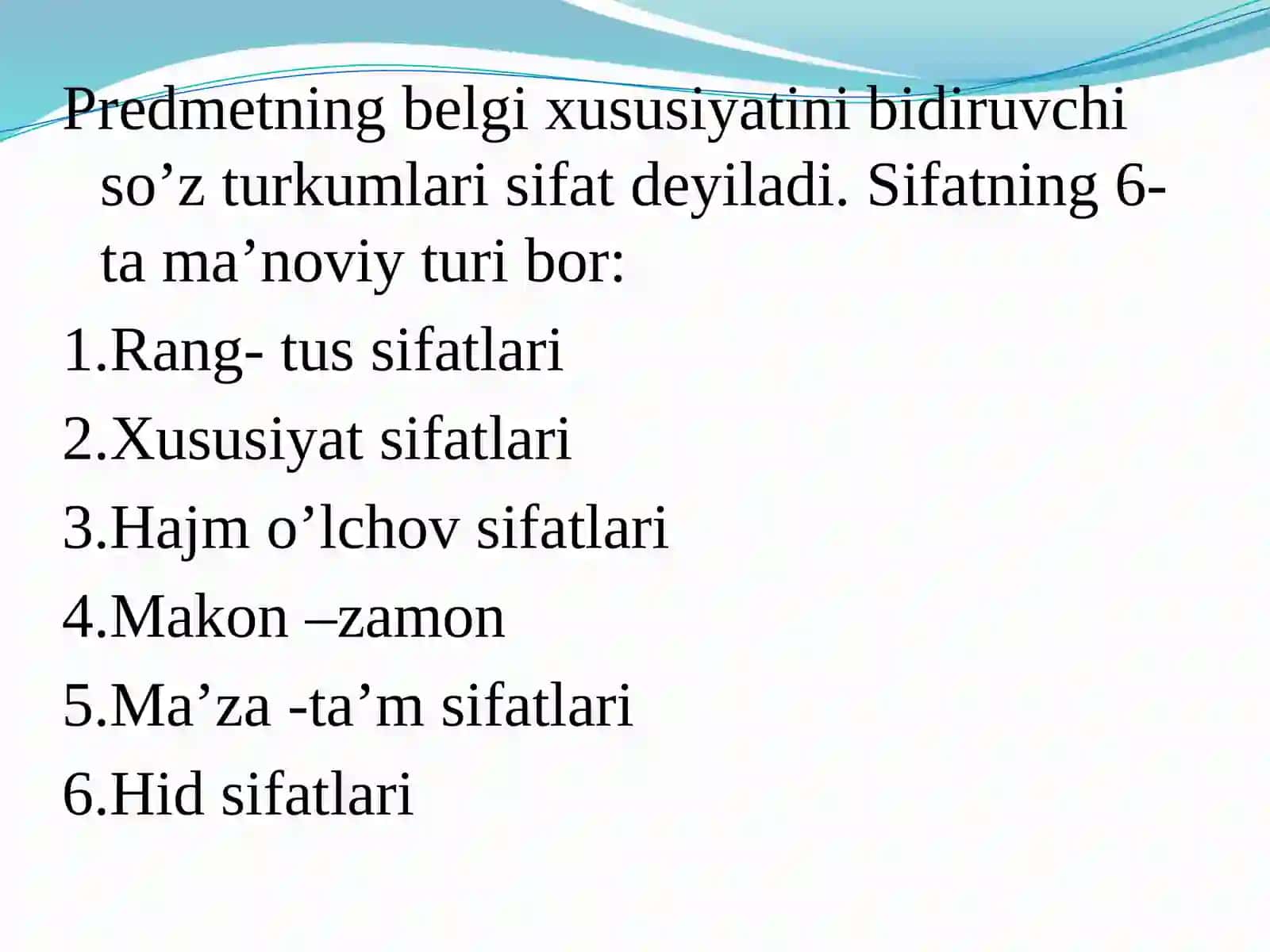 Sifat  va  uning  uslubiyati 2