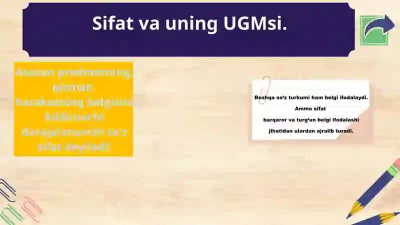 Sifat so’z turkumi 2