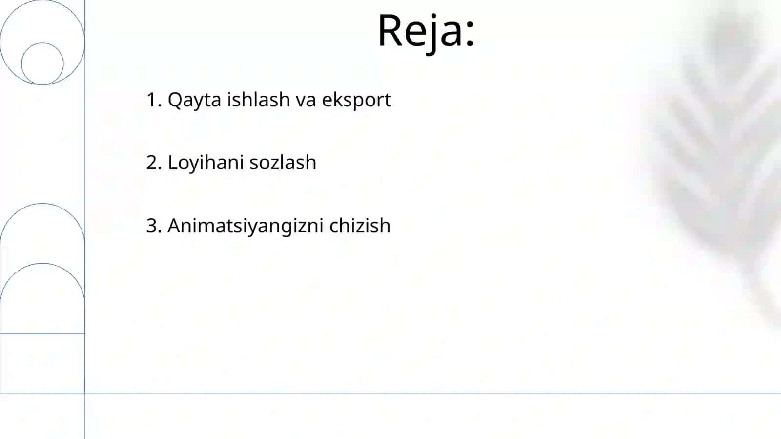 Animatsion lavhalar yaratish 2