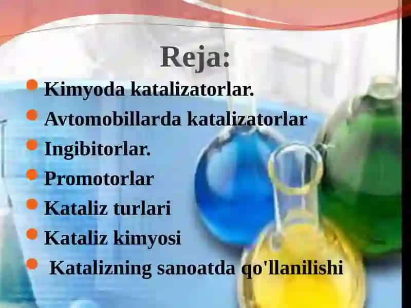 Kimyoda katalizatorlar 2