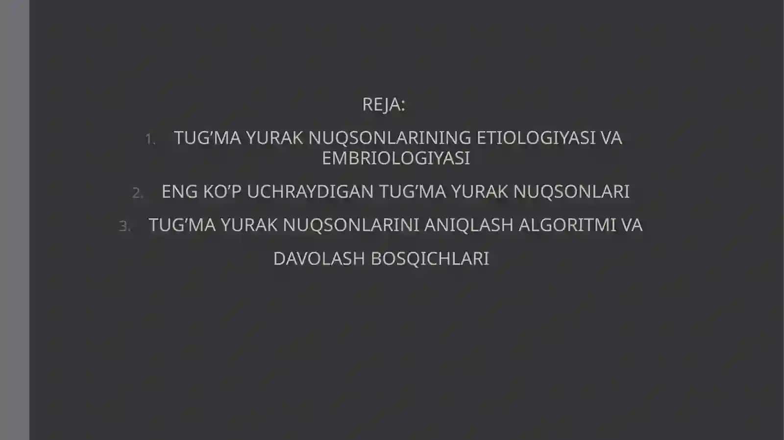 TUG’MA YURAK NUQSONLARI 2