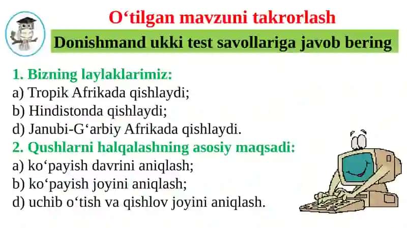 Qushlarning xilma-xilligi 2