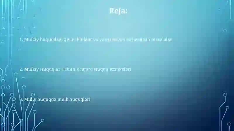 Xalqaro huquqda ashyoviy huquqlar 2