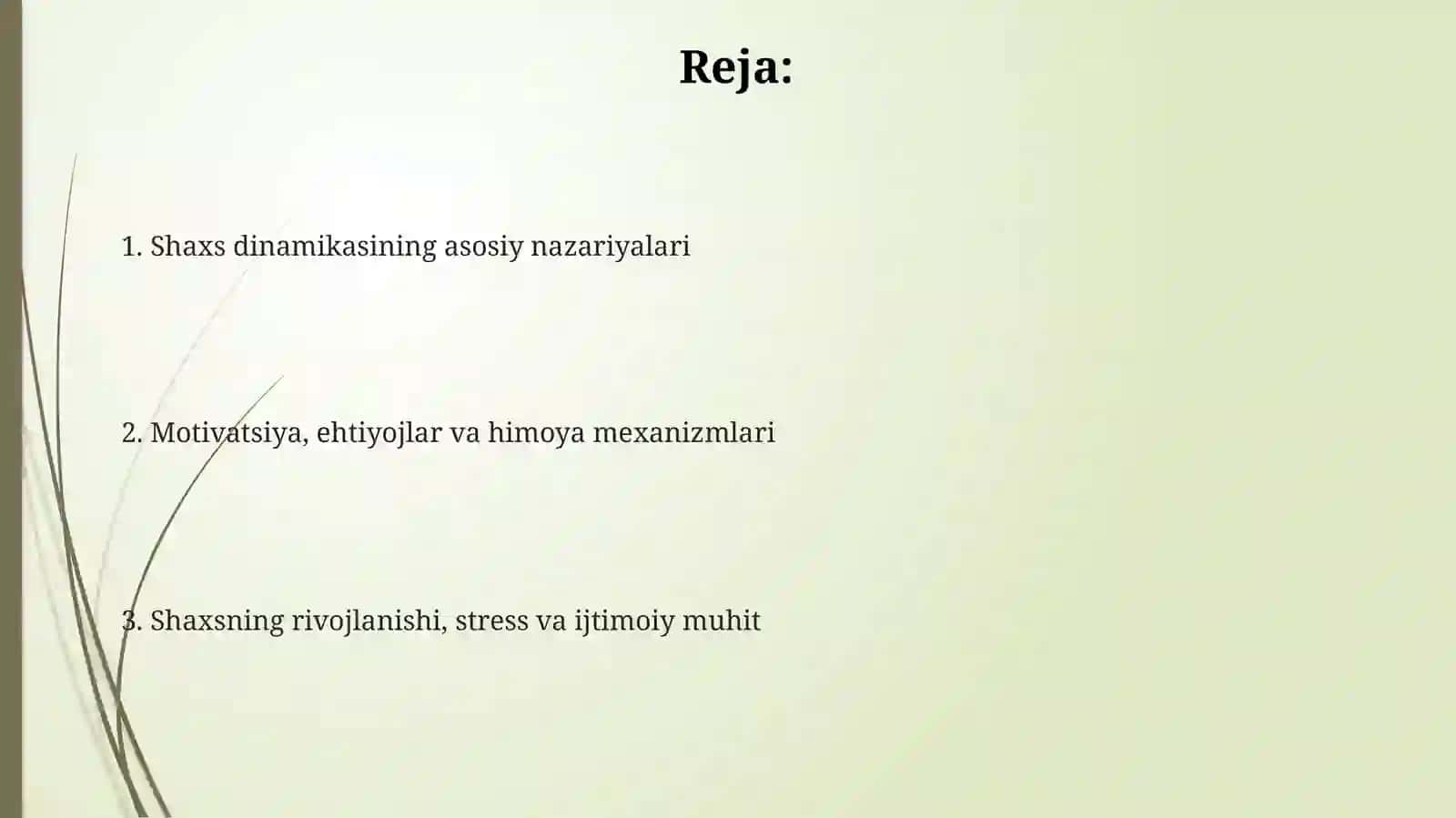 Shaxs dinamik sohasining psixologik konsepsiyalari 2
