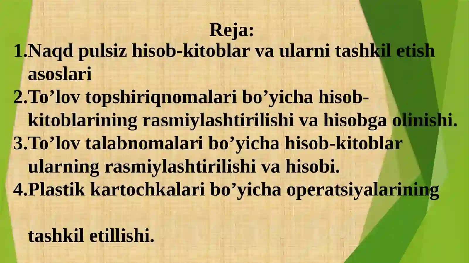 Naqdpulsizhisob-kitoblar 2