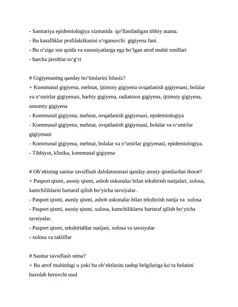 Gigiyena qanday fan? 2