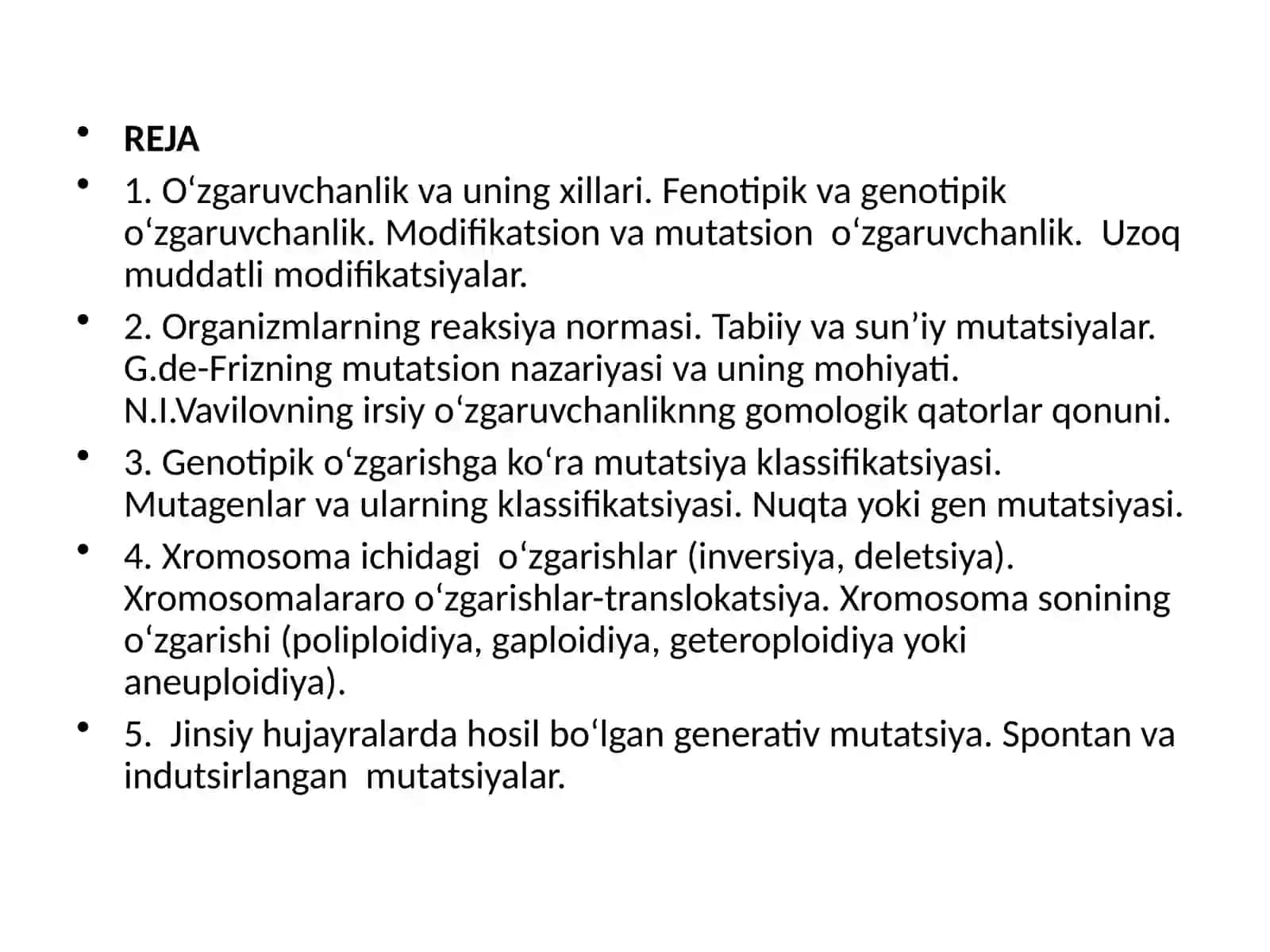 O‘zgaruvchanlik qonuniyatlari 2