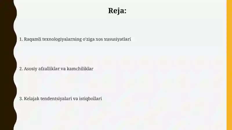 Raqamli texnologiyalarning o'ziga xosliklari 2