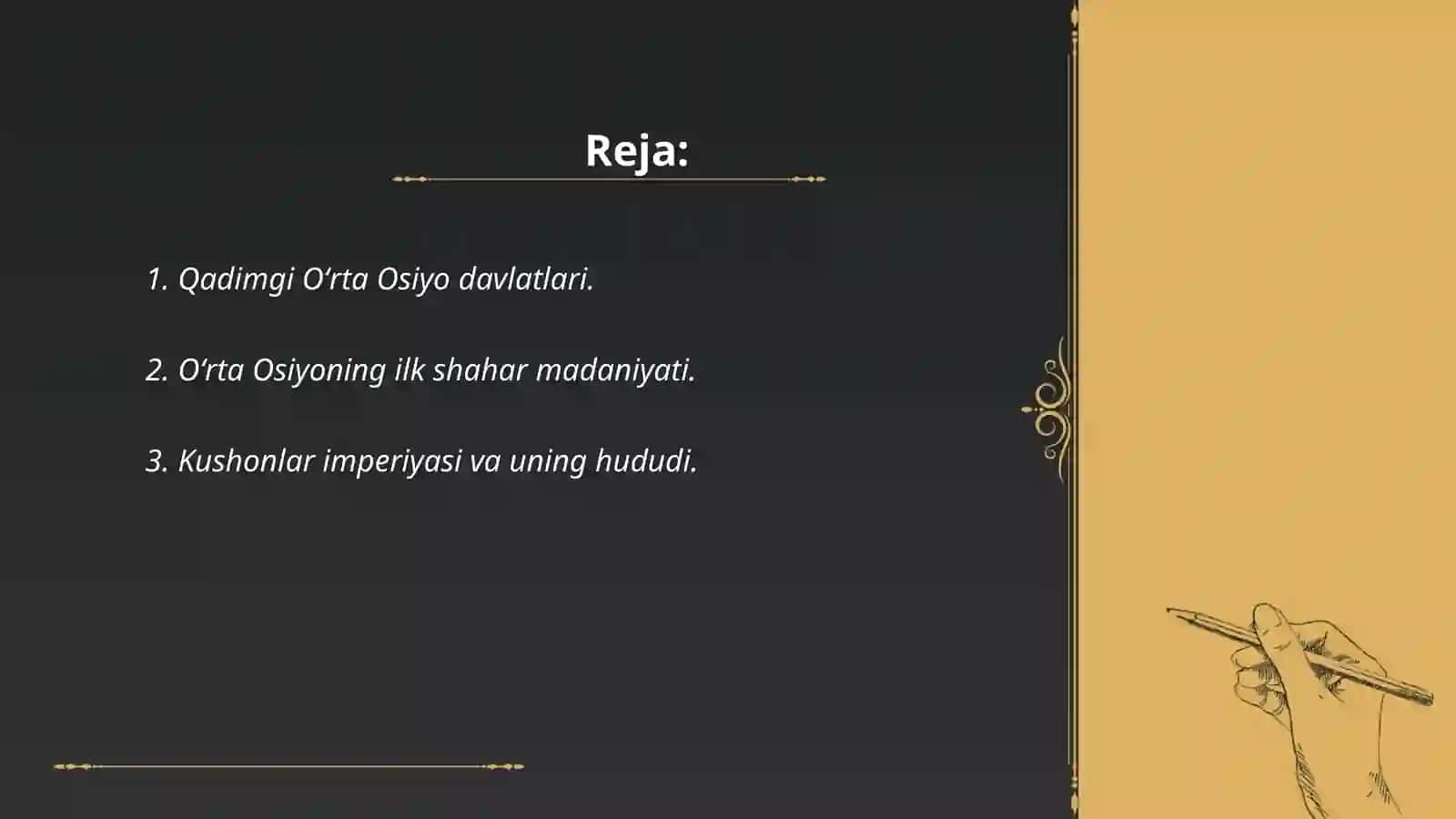 Qadimgi davr Oʻrta Osiyo Tarixiy geografiyasi 2