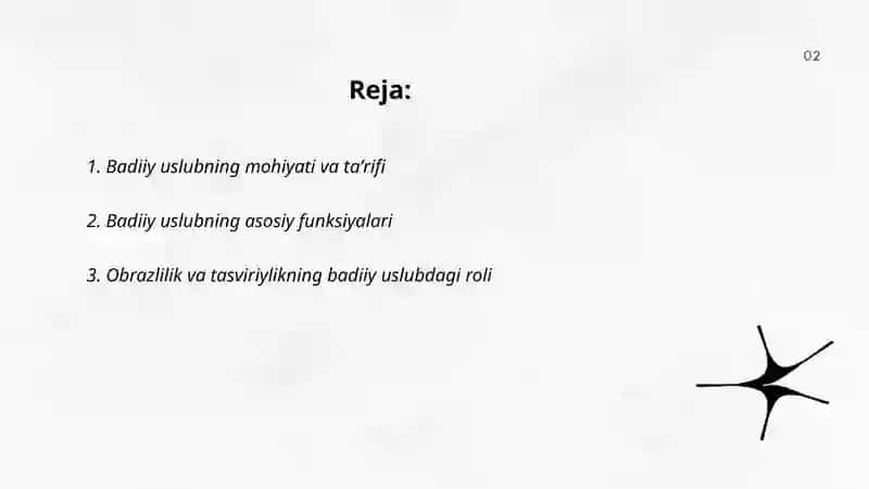 Badiiy uslub va uning xususiyatlari 2