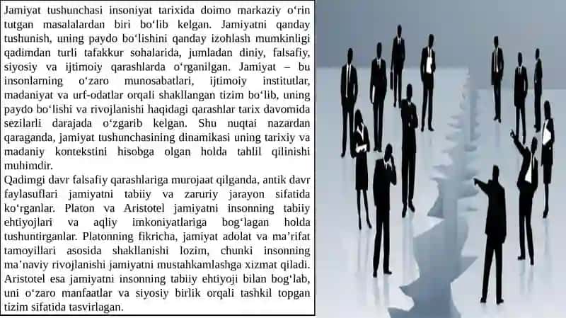 Jamiyatning paydo bolishiga oid qarashlar dinamikasi 2