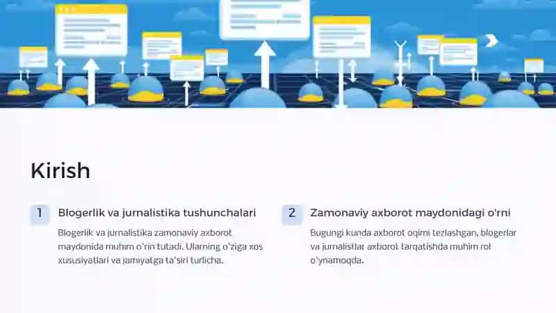 Blogerlik va jurnalistika: O'xshashlik va farqlar 2